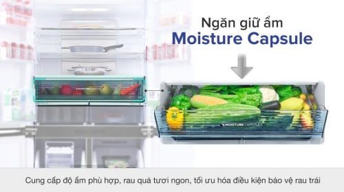 Tủ lạnh Sharp Inverter 525L 4 cửa SJ-FX600V-SL