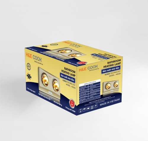 Đèn sưởi nhà tắm cao cấp H&E COOK HE02D