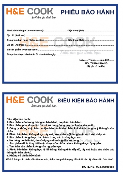 Đèn sưởi nhà tắm cao cấp H&E COOK HE02D